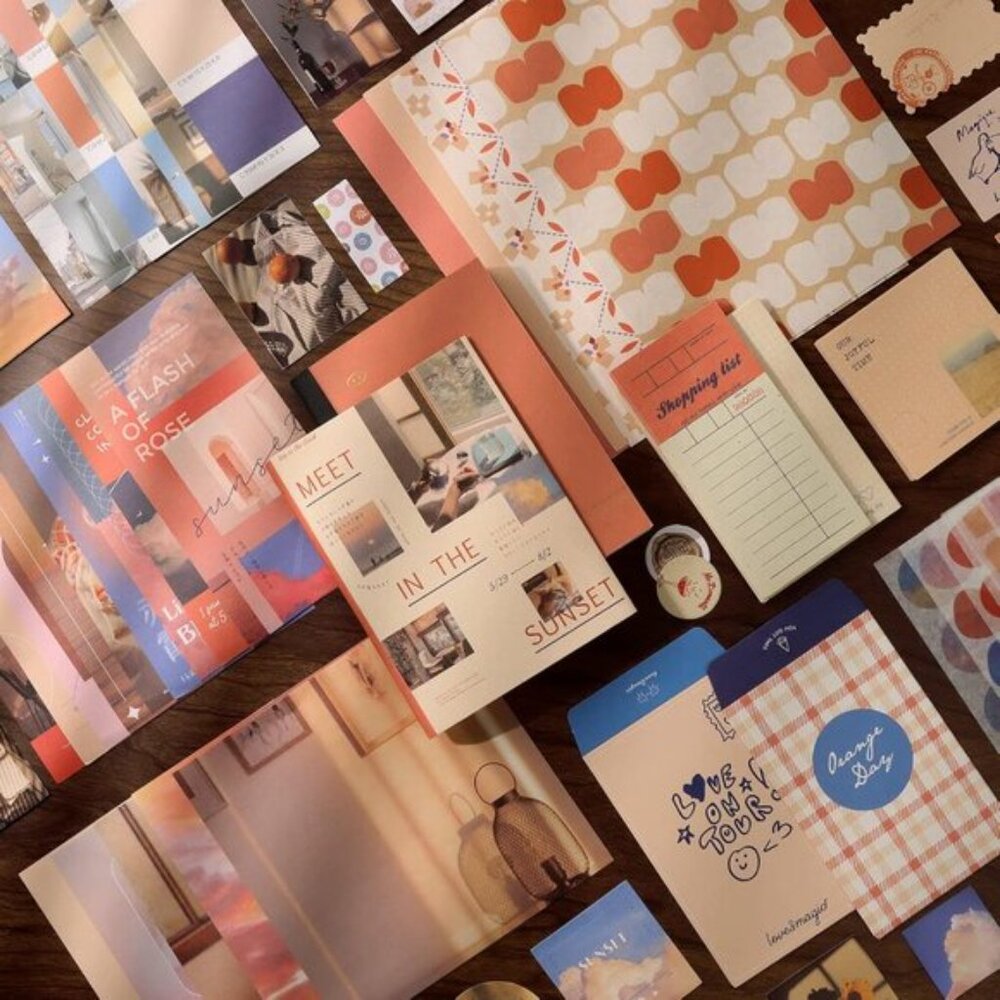 New Aesthetic Scrapbook Kit (348pcs), Journaling & Scrap Supplies for teen Girls - Picture 3 of 15